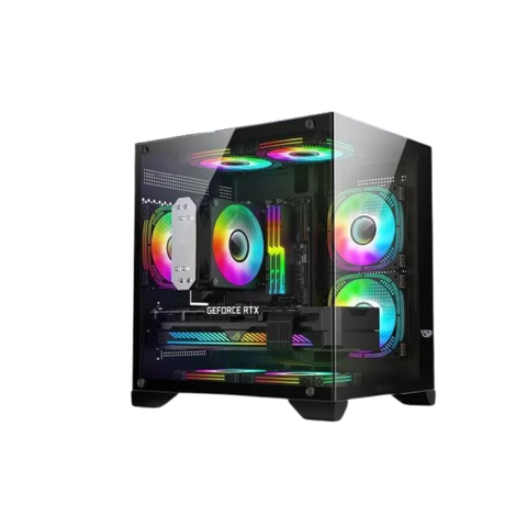 Thùng máy Case Aquanaut Pro Gaming Micro ATX X2 Galaxy - Đen | Mid Tower, ATX